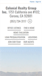 Mobile Screenshot of colonialrealtyca.com